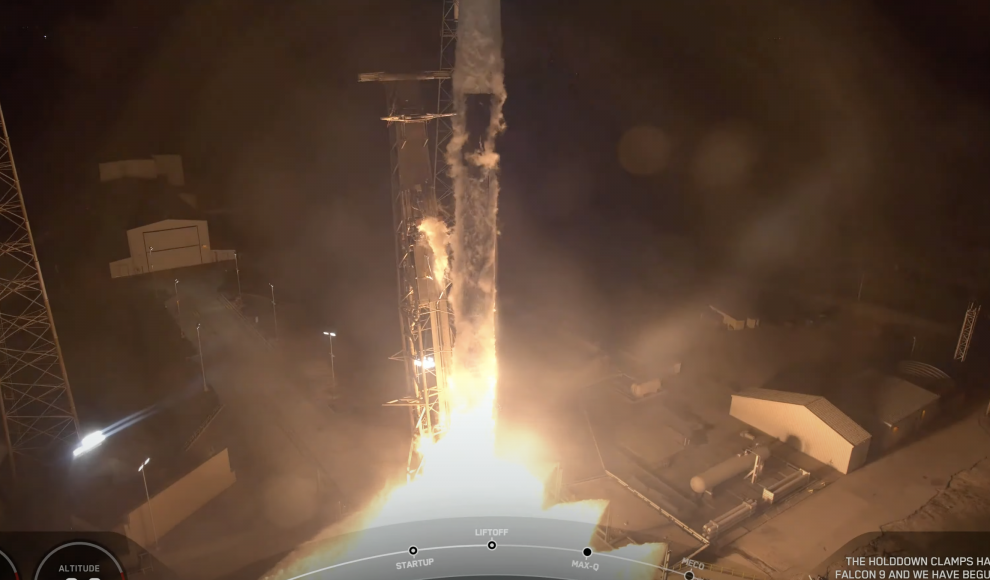 Falcon-9-Rakete von SpaceX beim Start