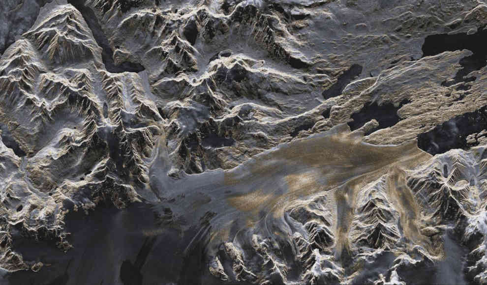 TanDEM-X Satellitenbilder zeigen Abschmelzen der Gletscher 